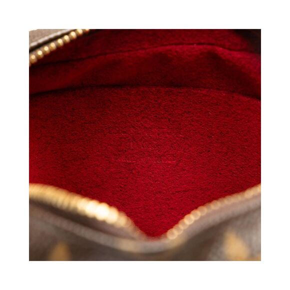 Pre Loved Louis Vuitton Pochette Accessoires Monogram Canvas Wallet Women Brown - Picture 6 of 8